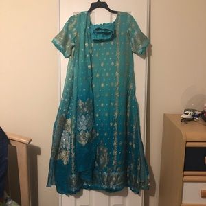 Pakistan Indian Bollywood shalwar kameez duputta